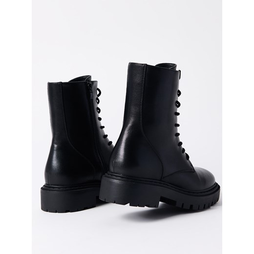 Mohito - Skórzane botki - czarny Mohito 41 Mohito