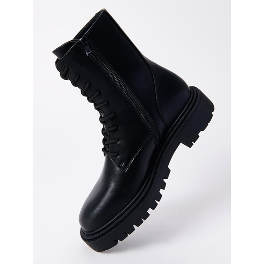Mohito - Skórzane botki - czarny Mohito 40 Mohito