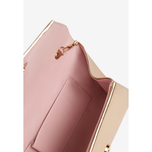 Szampańska Torebka Kopertówka o Geometrycznym Kształcie Fesoria uniwersalny born2be.pl