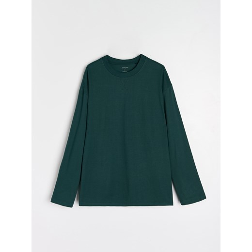 Sinsay - Koszulka z długimi rękawami - zielony Sinsay S Sinsay