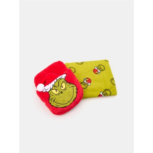 Sinsay - Koc i ocieplacz do stóp Grinch - czerwony Sinsay One Size Sinsay