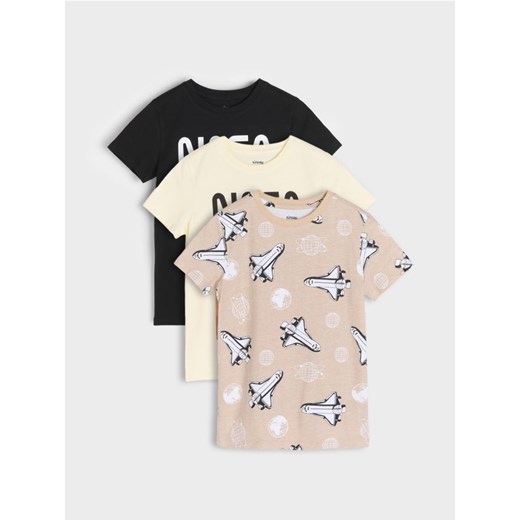 Sinsay - Koszulki 3 pack NASA - wielobarwny Sinsay 104 (3-4 l) Sinsay