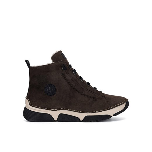 Trzewiki Rieker 45912-25 Brązowy ze sklepu eobuwie.pl w kategorii Botki - zdjęcie 186592359