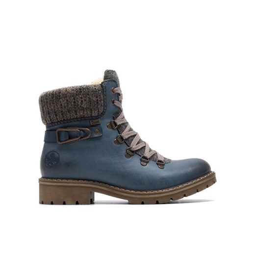 Trzewiki Rieker Y9131-15 Niebieski ze sklepu eobuwie.pl w kategorii Workery damskie - zdjęcie 186592367