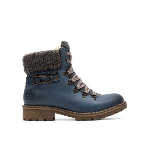Trzewiki Rieker Y9131-15 Niebieski ze sklepu eobuwie.pl w kategorii Botki - zdjęcie 186592379