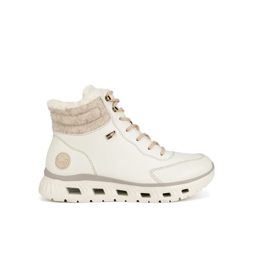 Rieker Trzewiki M6010-80 Biały ze sklepu MODIVO w kategorii Botki - zdjęcie 186592667