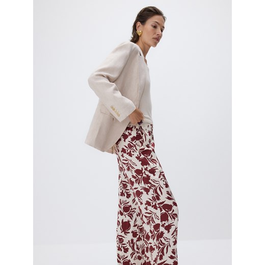 Reserved - Spodnie z wiskozą CIRCULOSE® - wielobarwny ze sklepu Reserved w kategorii Spodnie damskie - zdjęcie 186593395