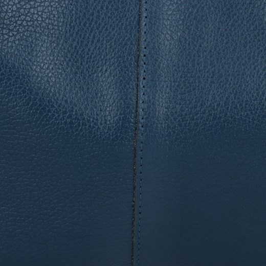 Włoska Torebka Skórzana Shopper Bag z Kosmetyczką 165 Granatowa Other One Size wyprzedaż PaniTorbalska