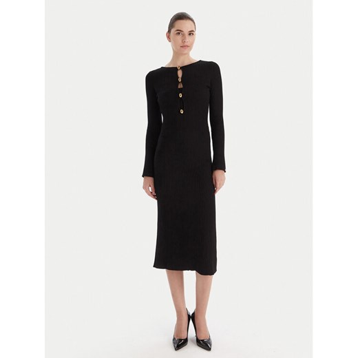 Marciano Guess Sukienka dzianinowa 5BGK55 5891Z Czarny Regular Fit ze sklepu MODIVO w kategorii Sukienki - zdjęcie 186595545