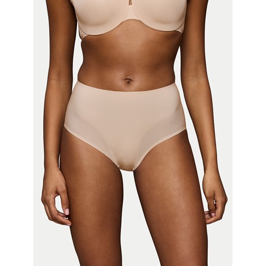 Triumph Figi klasyczne z wysokim stanem Make Up Illusion 10224802 Beżowy ze sklepu MODIVO w kategorii Majtki damskie - zdjęcie 186595558