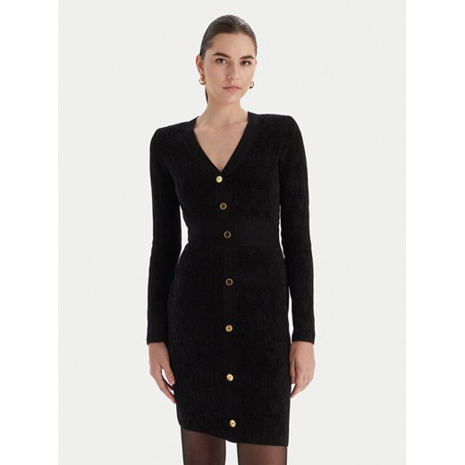 Marciano Guess Sukienka dzianinowa 5BGK04 5661Z Czarny Slim Fit ze sklepu MODIVO w kategorii Sukienki - zdjęcie 186595566