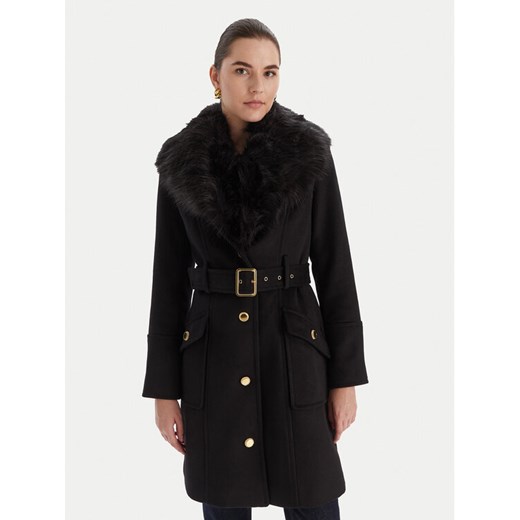 Marciano Guess Płaszcz wełniany 5BGL26 1799Z Czarny Regular Fit ze sklepu MODIVO w kategorii Płaszcze damskie - zdjęcie 186595586
