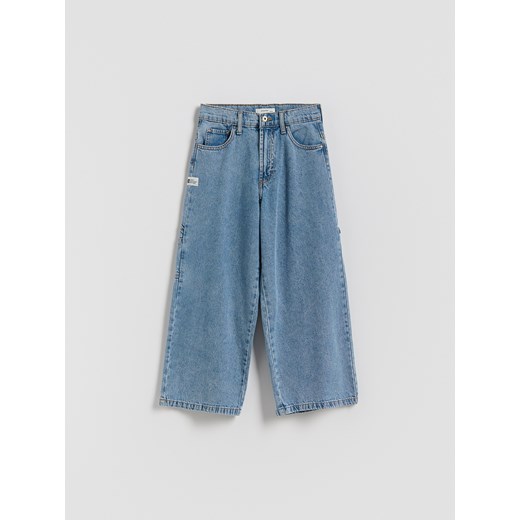 Reserved - Classic denim baggy - niebieski ze sklepu Reserved w kategorii Spodnie chłopięce - zdjęcie 186596595