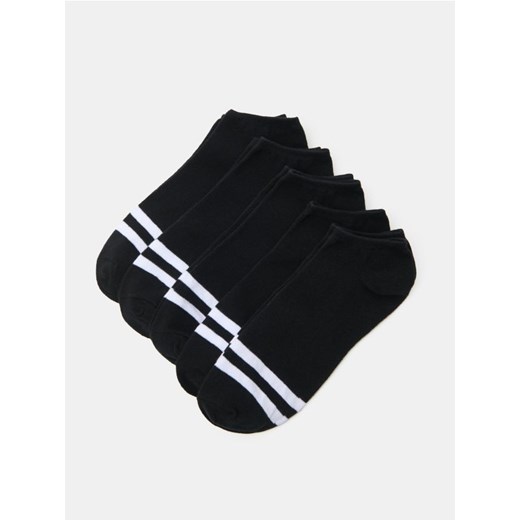 Sinsay - Skarpetki stopki 5 pack - czarny ze sklepu Sinsay w kategorii Skarpetki męskie - zdjęcie 186597276