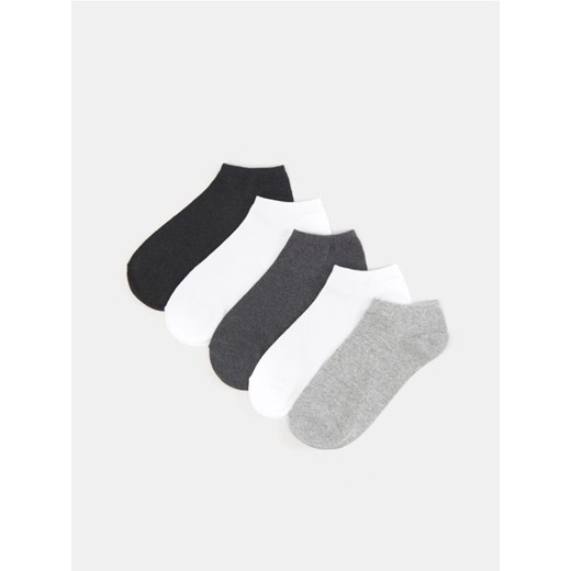 Sinsay - Skarpetki BASIC 5 pack - szary ze sklepu Sinsay w kategorii Skarpetki męskie - zdjęcie 186597295