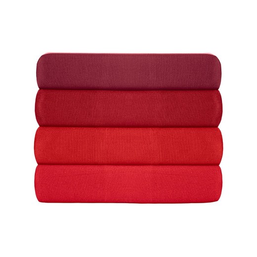 Colourful Cotton Poszewki renforcè (2 szt.) w kolorze bordowym na poduszkę Colourful Cotton 80x80 cm okazyjna cena Limango Polska