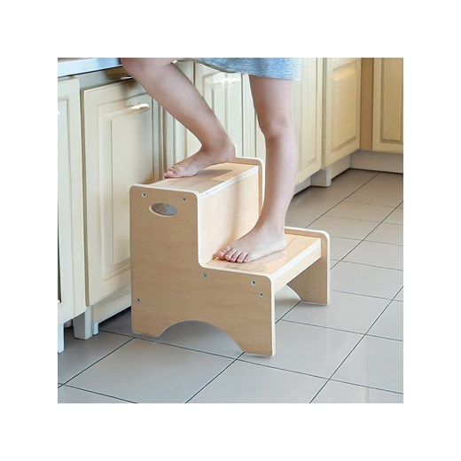 Woody Kids Hocker w kolorze jasnobrązowym do wspinania  - 34 x 34 x 34 cm ze sklepu Limango Polska w kategorii Meble dziecięce - zdjęcie 186598628
