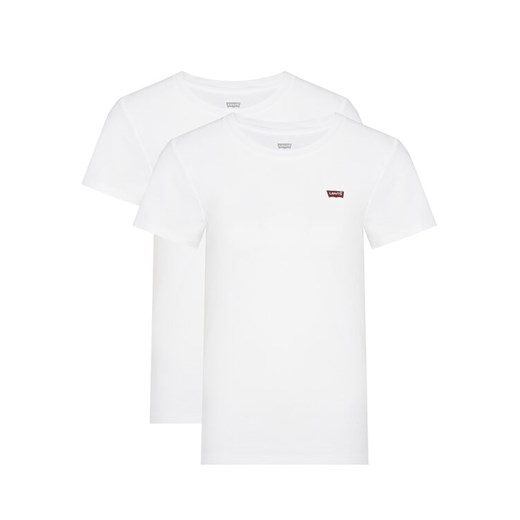 Levi's® Komplet 2 t-shirtów Essential 004AO-0002 Biały Slim Fit ze sklepu MODIVO w kategorii Bluzki damskie - zdjęcie 186598738