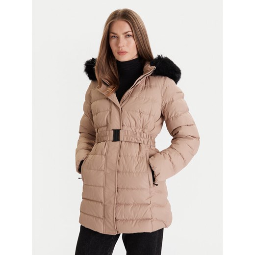 Geox Kurtka puchowa Catria W5626G T3152 F5228 Beżowy Slim Fit ze sklepu MODIVO w kategorii Kurtki damskie - zdjęcie 186598748