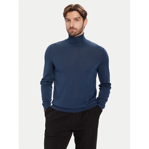 BOSS Golf Musso-P 50468262 Niebieski Slim Fit ze sklepu MODIVO w kategorii Swetry męskie - zdjęcie 186598749