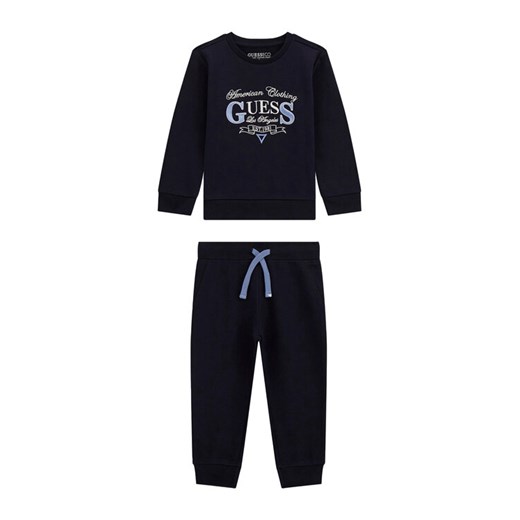 Guess Komplet dresowy N5YG14 KA6R0 Granatowy Regular Fit ze sklepu MODIVO w kategorii Komplety chłopięce - zdjęcie 186598756