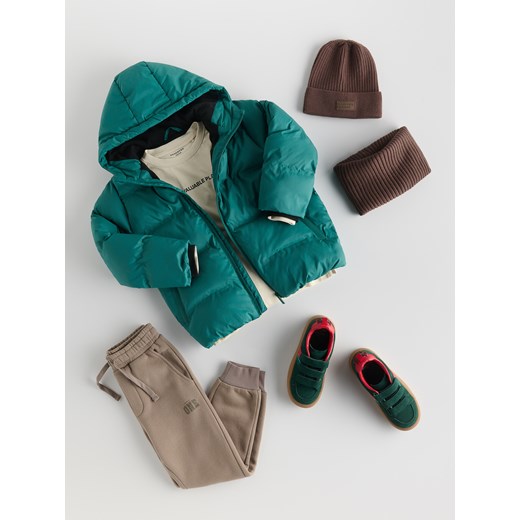 Reserved - Kurtka z kapturem - zielony ze sklepu Reserved w kategorii Kurtki chłopięce - zdjęcie 186599359