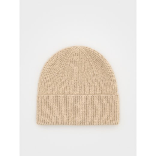 Reserved - Czapka beanie - kremowy ze sklepu Reserved w kategorii Czapki zimowe damskie - zdjęcie 186599376