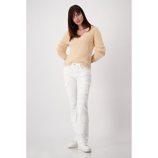 monari Sweter w kolorze beżowym ze sklepu Limango Polska w kategorii Swetry damskie - zdjęcie 186599537