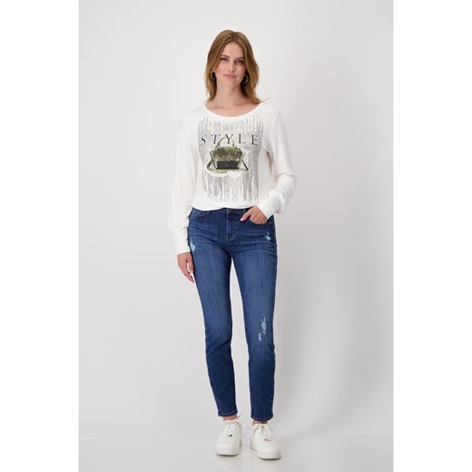 monari Koszulka w kolorze białym Monari 40 wyprzedaż Limango Polska