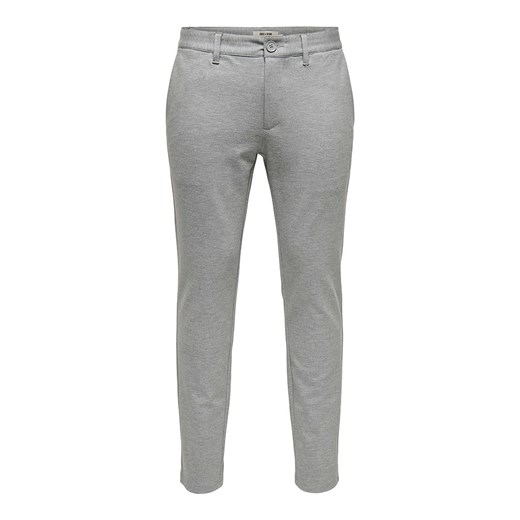 ONLY &amp; SONS Spodnie chino &quot;Mark&quot; - Slim fit - w kolorze jasnoszarym ze sklepu Limango Polska w kategorii Spodnie męskie - zdjęcie 186599639
