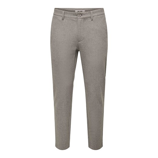 ONLY &amp; SONS Spodnie chino &quot;Mark&quot; - Slim fit - w kolorze szarobrązowym ze sklepu Limango Polska w kategorii Spodnie męskie - zdjęcie 186599745