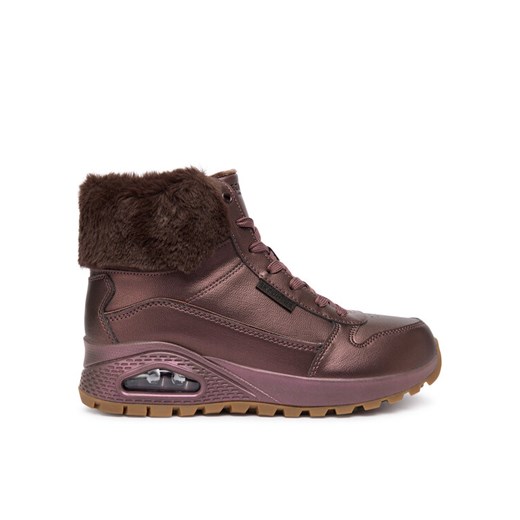 Trzewiki Skechers Uno Rugged 167821/BRN Brązowy ze sklepu eobuwie.pl w kategorii Botki - zdjęcie 186600385