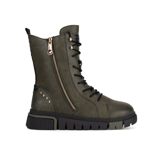 Trzewiki Mustang 1502-502 Khaki - id: 5905588865056 - marki Mustang - 186600396 Trzewiki Mustang 1502-502 Khaki ze sklepu eobuwie.pl w kategorii Botki - zdjęcie 186600396