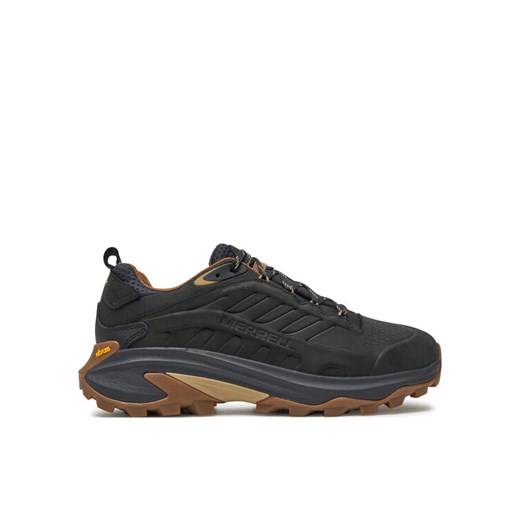 Trekkingi Merrell Moab Speed 2 Leather Waterproof J037783 Czarny ze sklepu eobuwie.pl w kategorii Buty trekkingowe męskie - zdjęcie 186600447