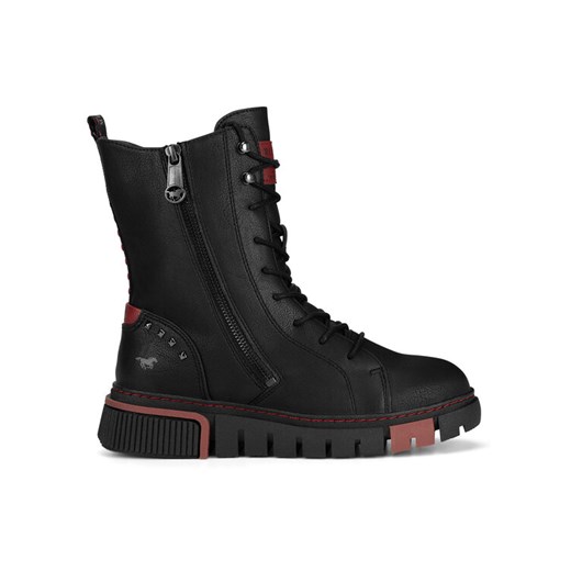 Trzewiki Mustang 1502-502 Czarny ze sklepu eobuwie.pl w kategorii Botki - zdjęcie 186600605