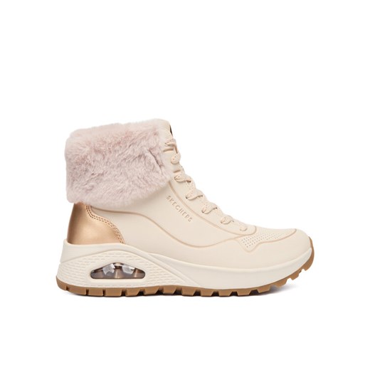 Trzewiki Skechers Uno Rugged 167993/NTGD Écru ze sklepu eobuwie.pl w kategorii Botki - zdjęcie 186600717