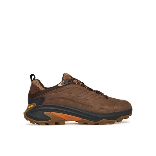 Trekkingi Merrell Moab Speed 2 Leather Waterproof J038045 Brązowy ze sklepu eobuwie.pl w kategorii Buty trekkingowe męskie - zdjęcie 186600737