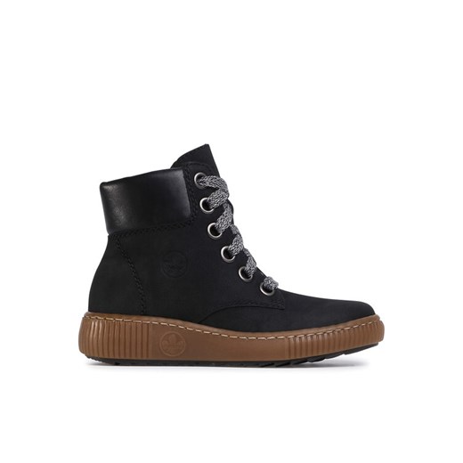 Trzewiki Rieker Z6631-00 Czarny ze sklepu eobuwie.pl w kategorii Botki - zdjęcie 186600825
