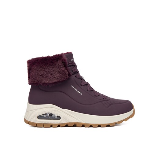 Trzewiki Skechers Uno Rugged 167274/WINE Bordowy ze sklepu eobuwie.pl w kategorii Botki - zdjęcie 186600918
