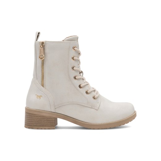 Trzewiki Mustang 1402-502 Biały ze sklepu eobuwie.pl w kategorii Botki - zdjęcie 186600927
