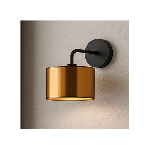 Czarno-miedziany kinkiet w stylu loft AURORA MIRROR - id: 6636 - marki Ciekot Partners Sp. Z O. O. - 186604787 Czarno-miedziany kinkiet w stylu loft AURORA MIRROR ze sklepu Lysne w kategorii Lampy ścienne - zdjęcie 186604787