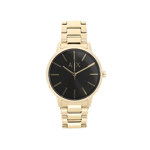 Zestaw zegarek i bransoletka Armani Exchange Cayde Gift Set AX7119 Złoty ze sklepu eobuwie.pl w kategorii Zegarki - zdjęcie 186605186