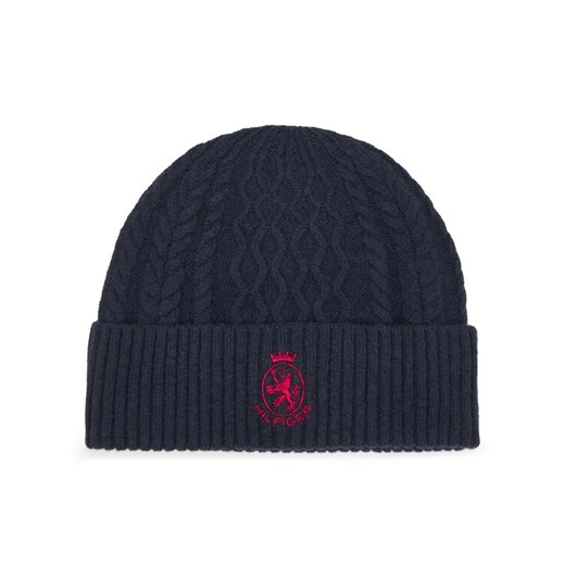 Czapka Tommy Hilfiger Crest AM0AM13828 Granatowy ze sklepu eobuwie.pl w kategorii Czapki zimowe męskie - zdjęcie 186605205