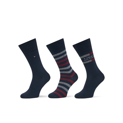 Tommy Hilfiger Skarpety długie 701235376 Granatowy ze sklepu MODIVO w kategorii Skarpetki męskie - zdjęcie 186605649