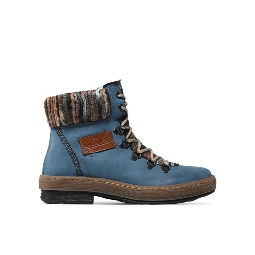 Rieker Trzewiki Z6743-14 Niebieski ze sklepu MODIVO w kategorii Botki - zdjęcie 186605865