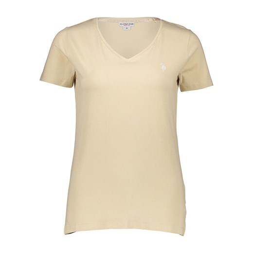 U.S. Polo Assn. Koszulka w kolorze beżowym ze sklepu Limango Polska w kategorii Bluzki damskie - zdjęcie 186608737