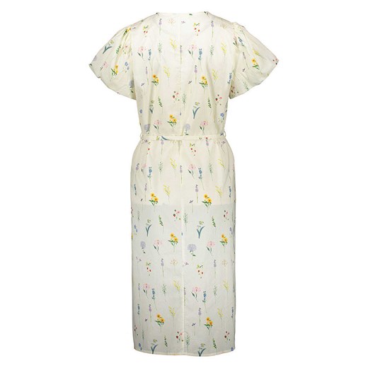 SisterS point Sukienka w kolorze kremowym ze wzorem XS wyprzedaż Limango Polska