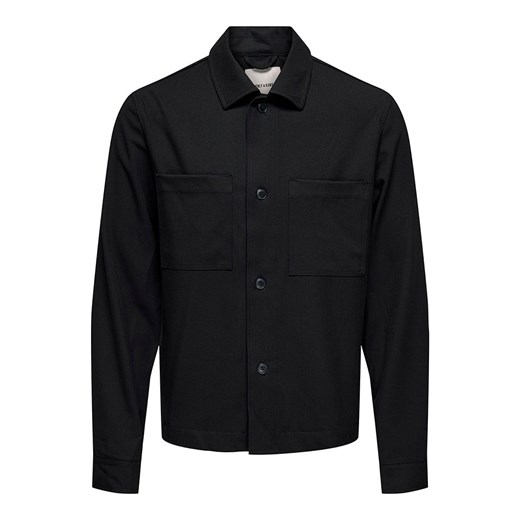 ONLY &amp; SONS Kurtka koszulowa &quot;Miro&quot; w kolorze czarnym ze sklepu Limango Polska w kategorii Kurtki męskie - zdjęcie 186609636