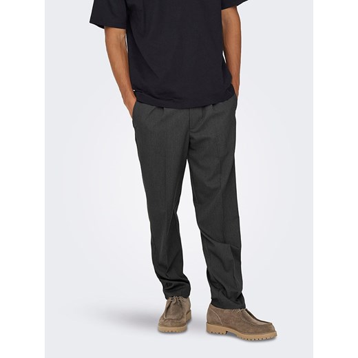 ONLY &amp; SONS Spodnie chino &quot;Miro&quot; - Comfort fit - w kolorze antracytowym ze sklepu Limango Polska w kategorii Spodnie męskie - zdjęcie 186609638