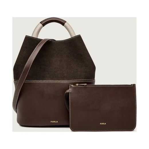 Furla Skórzana torebka na ramię + saszetka FURLA SFERA ze sklepu Gomez Fashion Store w kategorii Torebki damskie - zdjęcie 186610399